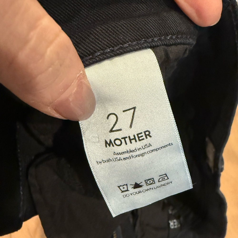 NEW Mother Rascal Slit Undone Hem Jeans - size 27 - Picture 8 of 8